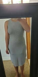 Navy Striped tank dress